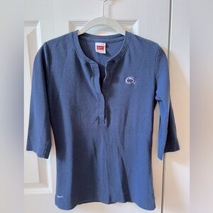 Women’s Nike Top with Penn State Logo, Navy Blue, Size Small
